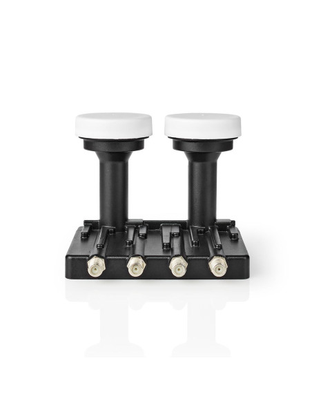 LNB  Quad Monobloc 6,0 °  Connexion de sortie: 4x connecteur F  Plage