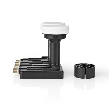 LNB  Quad Monobloc 6,0 °  Connexion de sortie: 4x connecteur F  Plage
