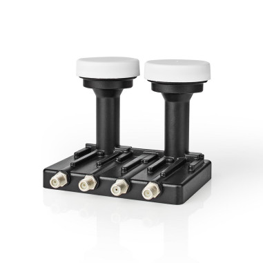 LNB  Quad Monobloc 6,0 °  Connexion de sortie: 4x connecteur F  Plage