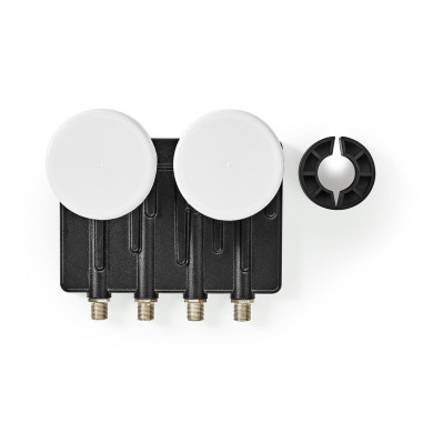 LNB  Quad Monobloc 6,0 °  Connexion de sortie: 4x connecteur F  Plage