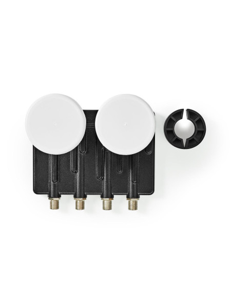 LNB  Quad Monobloc 6,0 °  Connexion de sortie: 4x connecteur F  Plage