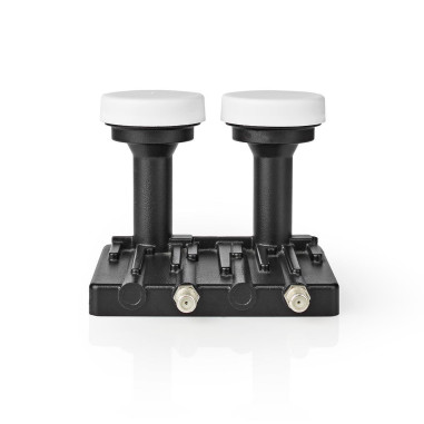 LNB  Monobloc double 6,0 °  Connexion de sortie: 2x connecteur F  Plag