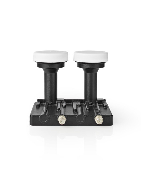 LNB  Monobloc double 6,0 °  Connexion de sortie: 2x connecteur F  Plag