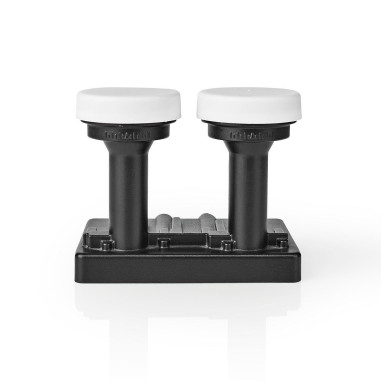 LNB  Monobloc double 6,0 °  Connexion de sortie: 2x connecteur F  Plag