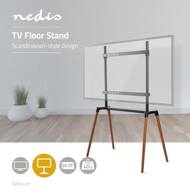 Support TV sur Pied  60-75   Poids d'écran maximal pris en charge: 40