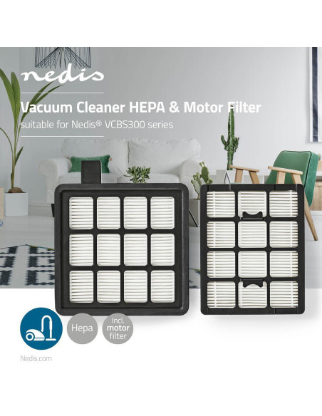 Filtre moteur pour Aspirateur  Remplacement pour: Nedis  VCBS300-Serie