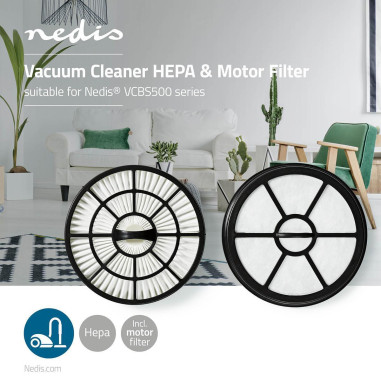 Filtre moteur pour Aspirateur  Remplacement pour: Nedis  VCBS500-Serie