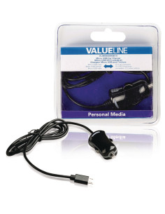 Chargeur de voiture 1-Output 2.1 A Micro USB Noir