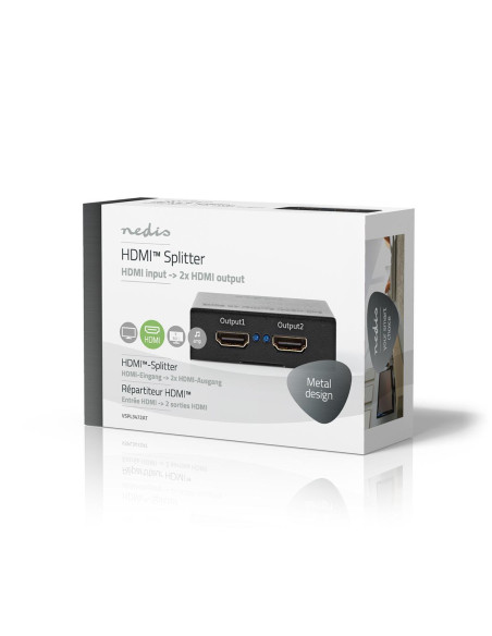 Séparateur HDMI  2-Port port(s)  HDMI? entrée  2x HDMI? sortie  4K@60H