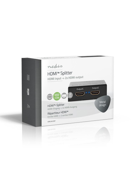 Séparateur HDMI  2-Port port(s)  HDMI? entrée  2x HDMI? sortie  4K@60H