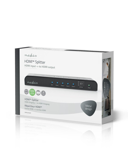 Séparateur HDMI  4-Port port(s)  HDMI? entrée  4x HDMI? sortie  4K@60H