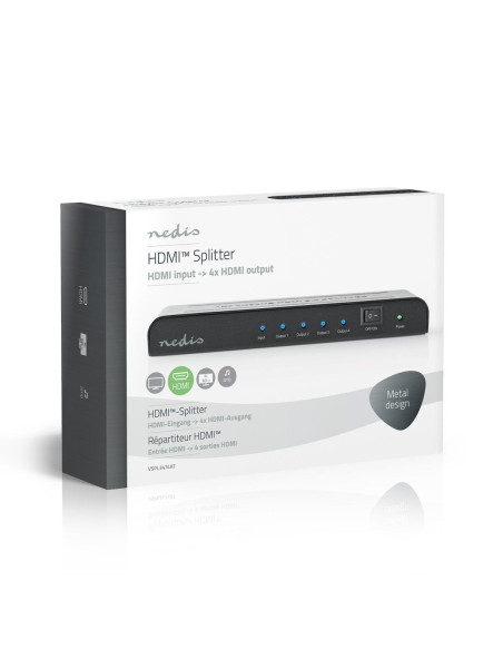 Séparateur HDMI  4-Port port(s)  HDMI? entrée  4x HDMI? sortie  4K@60H