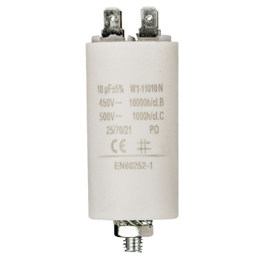 Condensateur 10.0uf / 450 v + Aarde