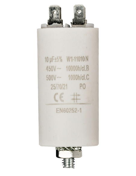 Condensateur 10.0uf / 450 v + Aarde
