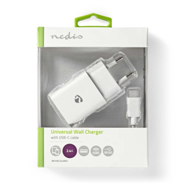 Chargeur mural  12 W  Fonction de charge rapide  1x 2.4 A A  Nombre de