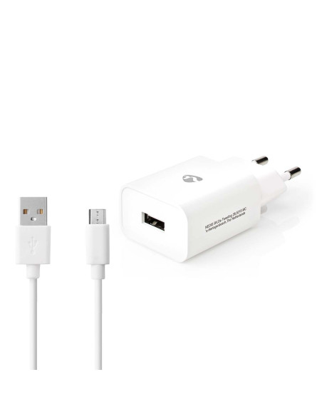 Chargeur mural  12 W  Fonction de charge rapide  1x 2.1 A A  Nombre de