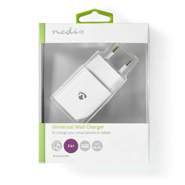 Chargeur mural  12 W  Fonction de charge rapide  1x 2.4 A A  Nombre de