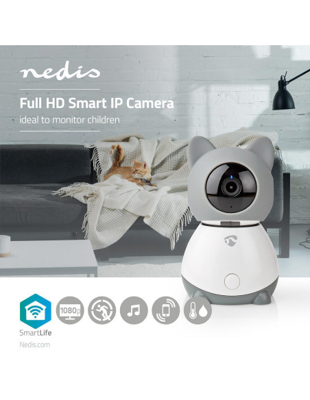 Caméra intérieure SmartLife  Wi-Fi  Full HD 1080p  Inclinaison du pano