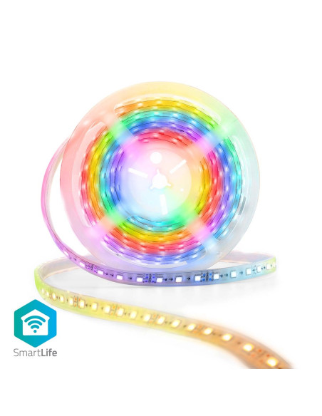 Bande LED SmartLife  Wi-Fi  Multi couleur  SMD  5.00 m  IP65  2700 K