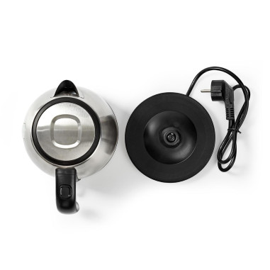 NEDIS Bouilloire Électrique 1L Acier Inoxydable 2150W Protection contre l'ébullition