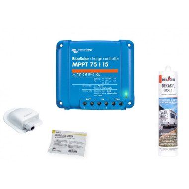 Pack ANTARION BLACK BOOSTER Panneau Solaire 120W + Régulateur solaire VICTRON 220W 15A
