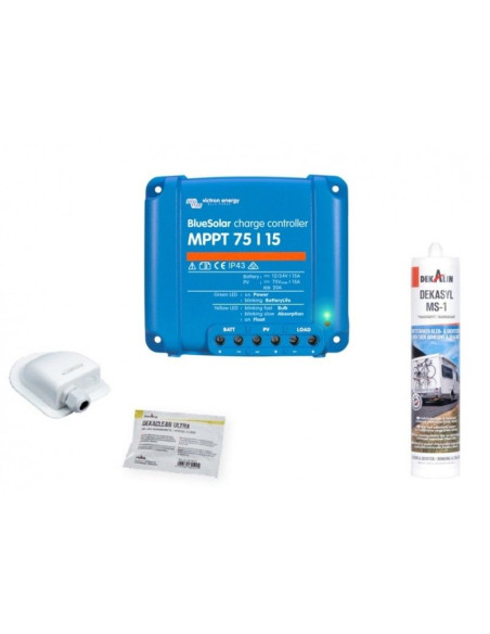 Pack ANTARION Panneau Solaire Souple 150W + Régulateur solaire VICTRON 220W 15A