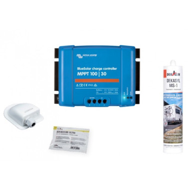 Pack ANTARION BLACK BOOSTER 2x Panneaux Solaires 120W + Régulateur solaire VICTRON 30A