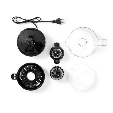 NEDIS Presse-agrumes30 W0,8 L Pivotement 2 directions Noir
