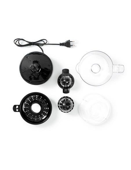 NEDIS Presse-agrumes30 W0,8 L Pivotement 2 directions Noir