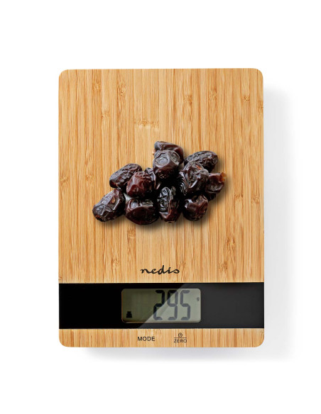 NEDIS Balance de cuisine numériqueNumérique Design Couleur Bois
