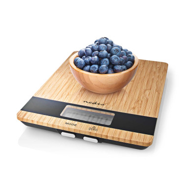 NEDIS Balance de cuisine numériqueNumérique Design Couleur Bois