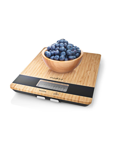 NEDIS Balance de cuisine numériqueNumérique Design Couleur Bois