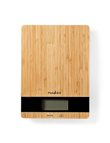 NEDIS Balance de cuisine numériqueNumérique Design Couleur Bois