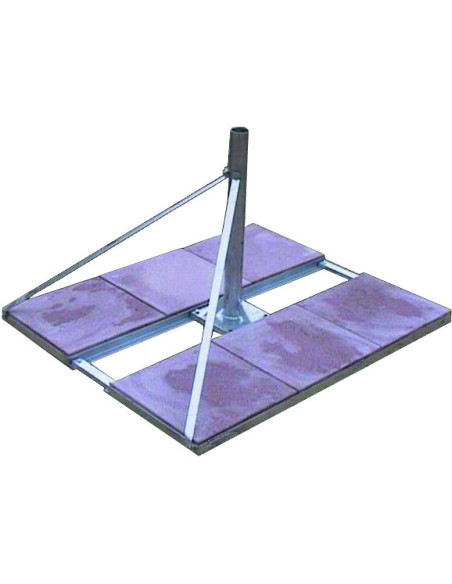 HDSAT ROOF PALETTE Mat Diamètre 60mm - 1270 x 1520 - 6 DALLES - Fixation Antenne Satellite