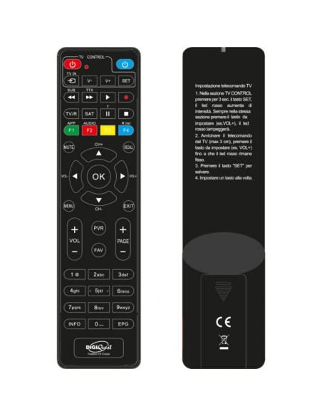 DIGIQUEST Q10 Récepteur Labellisé Tivusat HD Carte Activée Chaines Italiennes