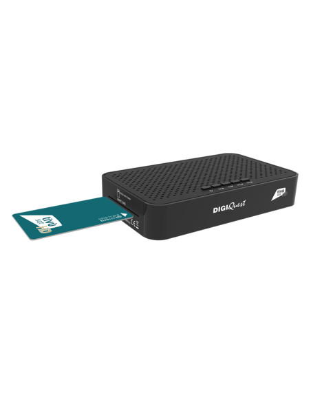 DIGIQUEST Q10 Récepteur Labellisé Tivusat HD Carte Activée Chaines Italiennes