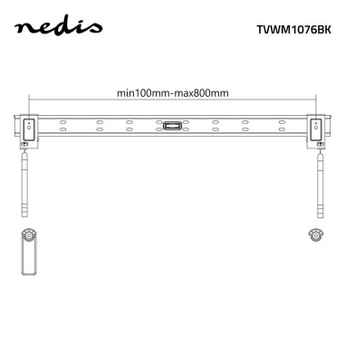 NEDIS Support Mural pour TVFixe42 - 90"Max. 50 kg
