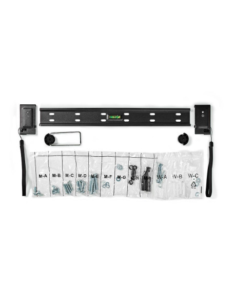 NEDIS Support TV Mural Fixe pour téléviseur 32" à 55" Poids Max 50kg