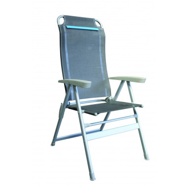 Pack ANTARION Table 140cm + 4 fauteuils pliables bleu