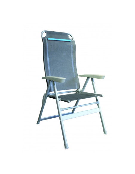 Pack ANTARION Table 140cm + 4 fauteuils pliables bleu