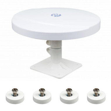 ANTARION Antenne TNT passive omnidirectionnelle + Jeu de 4 aiments