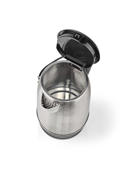NEDIS Bouilloire électrique 1,7L Aluminium Inox 2200W Protection contre l'ébullition