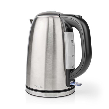 Bouilloire électrique  1.7 l  Acier  Argent / Noir  Rotatif à 360 degr
