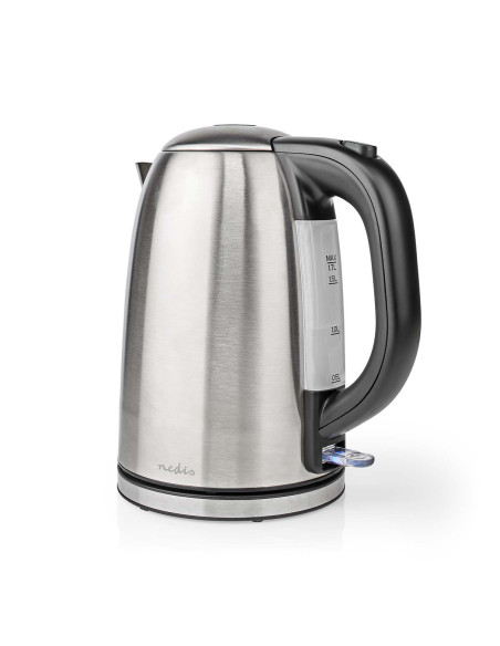 Bouilloire électrique  1.7 l  Acier  Argent / Noir  Rotatif à 360 degr