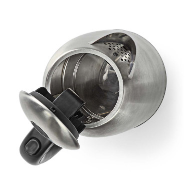 Bouilloire électrique  1.7 l  Acier  Argent / Noir  Rotatif à 360 degr