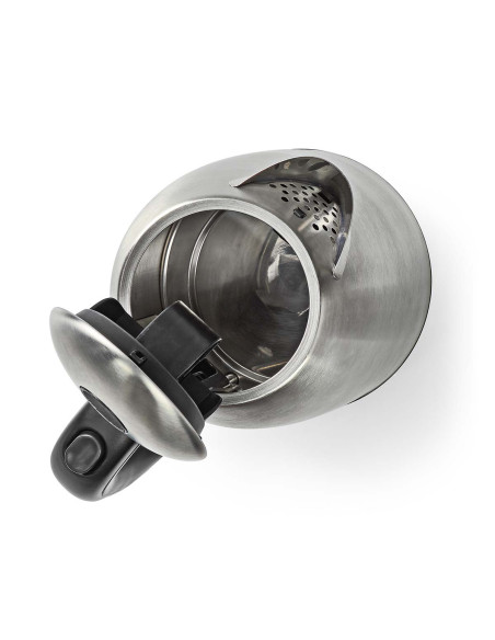 Bouilloire électrique  1.7 l  Acier  Argent / Noir  Rotatif à 360 degr
