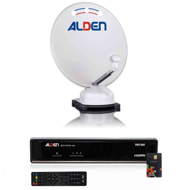 Pack ALDEN Orbiter Parabole Automatique 65cm + Récepteur satellite SATMATIC HD TNTSAT