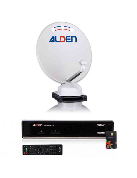 Pack ALDEN Orbiter Parabole Automatique 65cm + Récepteur satellite SATMATIC HD TNTSAT