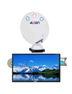 Pack ALDEN Orbiter Parabole Satellite Automatique 85cm + TV LED 19" 48cm SATMATIC AIO