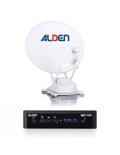 ALDEN Onelight EVO Ultrawhite Parabole Satellite Automatique 60cm + Pointeur Module SSC